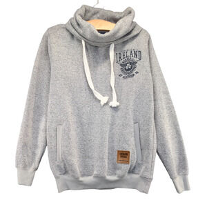 Urban Irish Republic of Ireland Knit Sweatshirt Gray Mens XS Long Sleeve